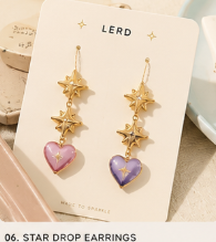 STAR DROP EARRINGS
